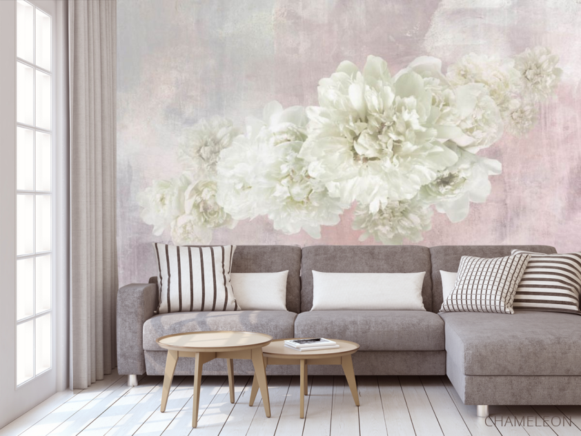 Фотообои Дизайнерские пионы - 3