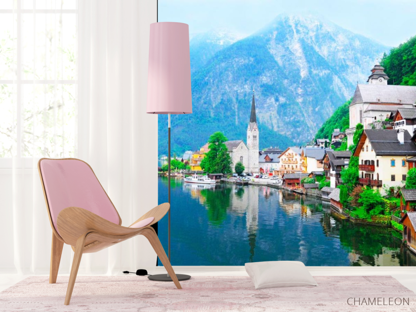 Фотошпалери Гальштат і Гальштатськоє озеро - 4