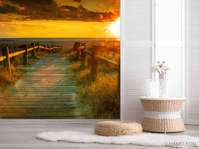Фотошпалери Схід, пляж, міст - 2