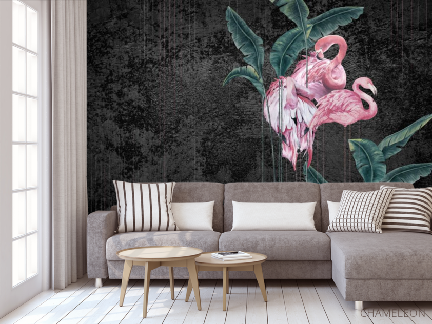 Фотообои фламинго - 3