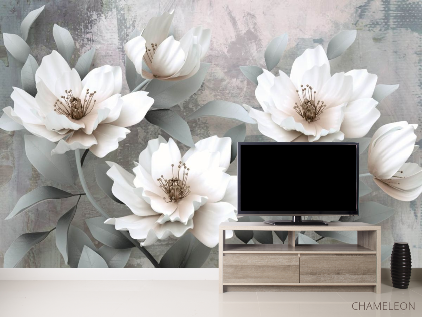 Фотообои 3д цветы - 2