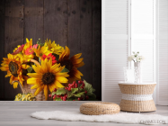 Фотошпалери соняшники в кошику - 2