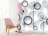 Фотошпалери Чб кульбаби - 4