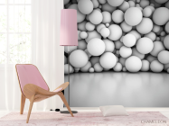 Фотообои Стена из обьемных 3д шаров - 4