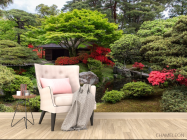 Фотообои ручеек возле дома - 4