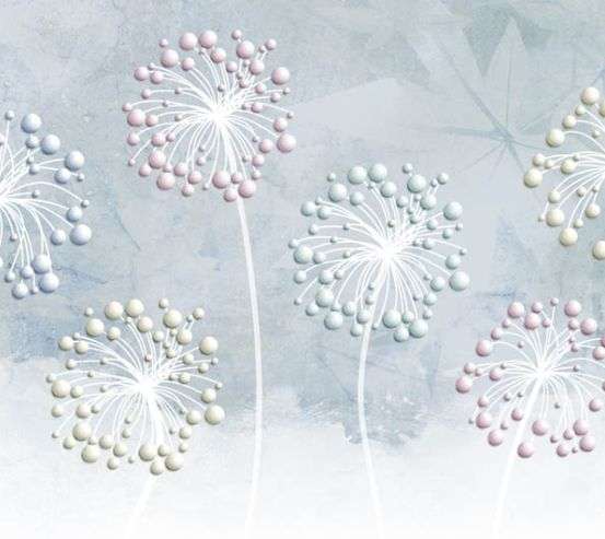 Фотошпалери 3д кульбаби 22473