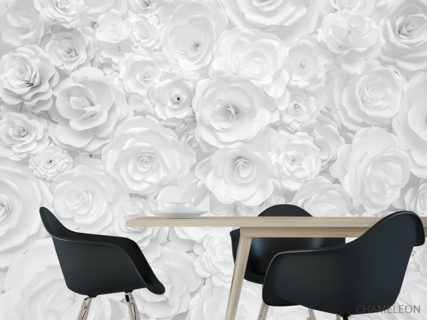 Фотошпалери квіти з паперу - 1