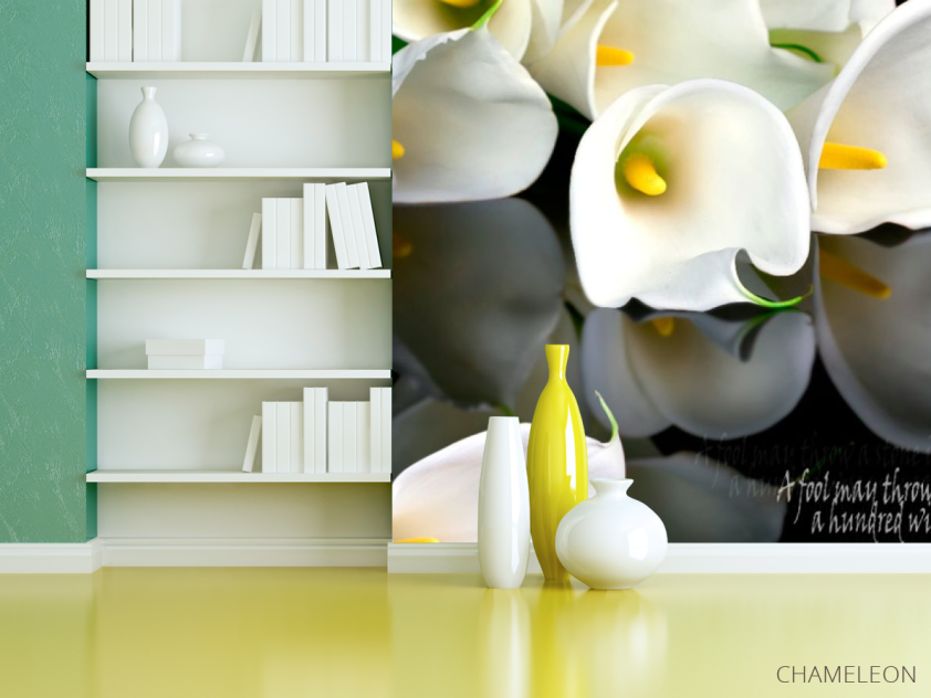 Фотошпалери 3D квіти - 3