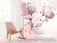 Фотообои Акварельный цветок - 4