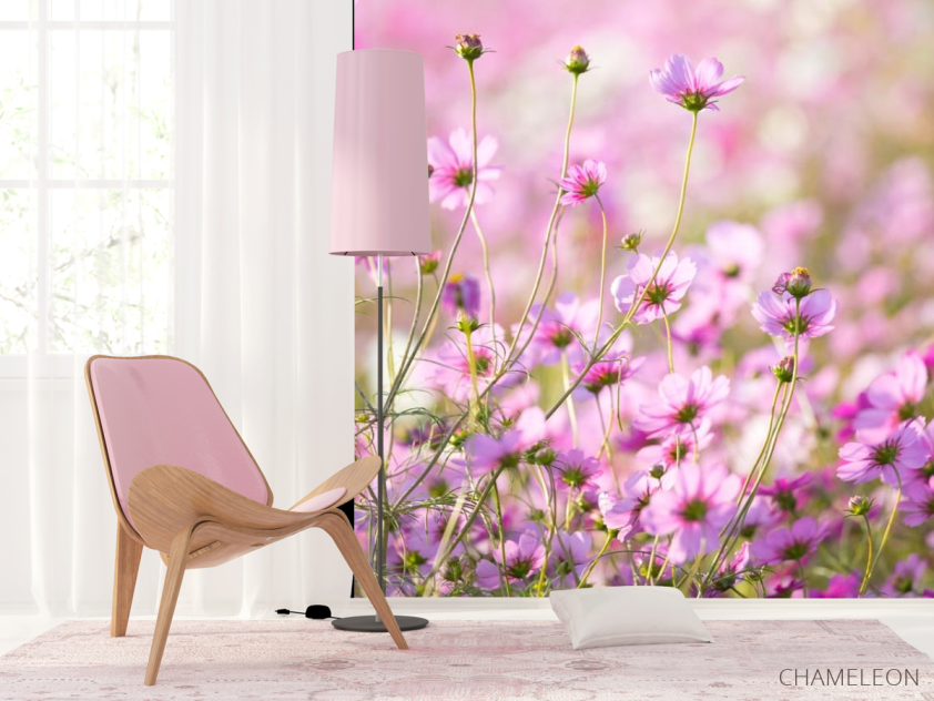 Фотошпалери маленькі рожеві квіточки - 4