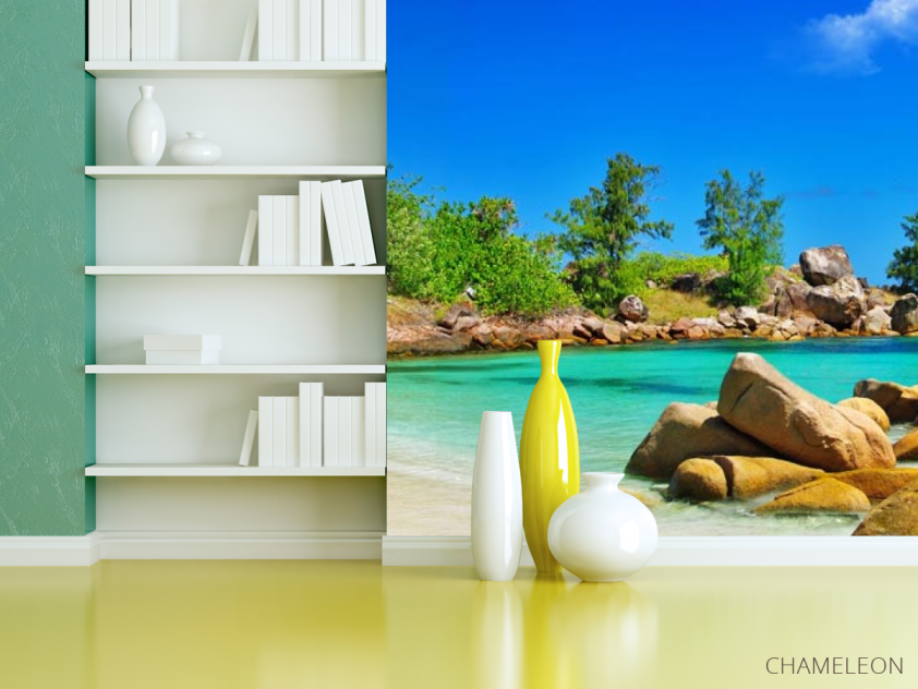 Фотошпалери бунгало на березі - 3