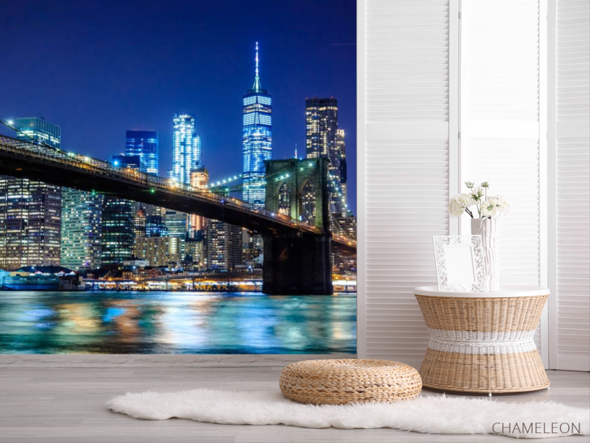 Фотошпалери нічне місто, міст - 2