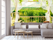 Фотообои Вид из окна на сад - 3