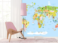 Шпалери в дитячу Карта - 4