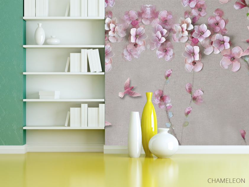 Фотошпалери Рожева гілка сакури - 3