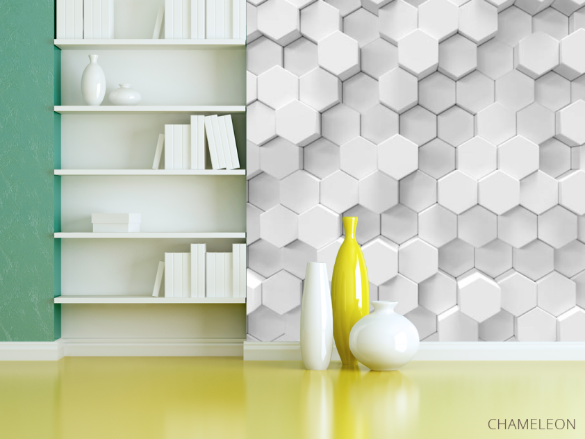 Фотошпалери Об'ємні шестикутники - 3