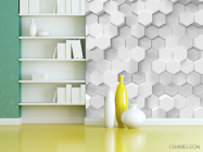 Фотошпалери Об'ємні шестикутники - 3