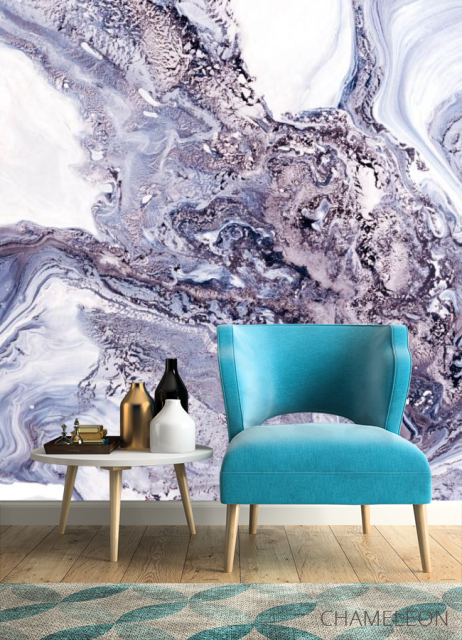 Фотообои Фиолетовый флюид - 4