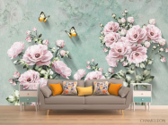 Фотообои Розовые цветы - 1