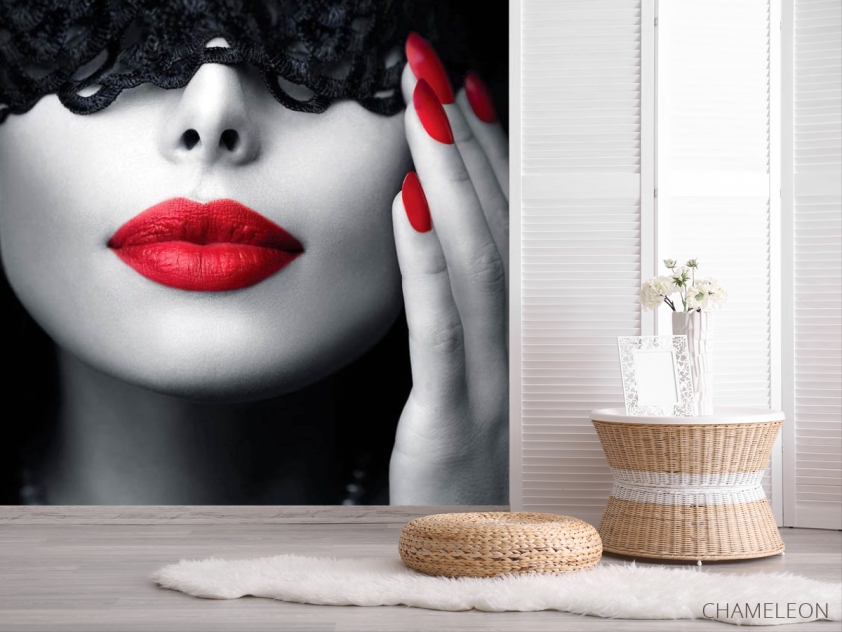 Фотошпалери дівчина і пов'язка - 2