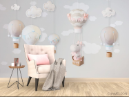 Фотообои воздушные шары с животными - 4