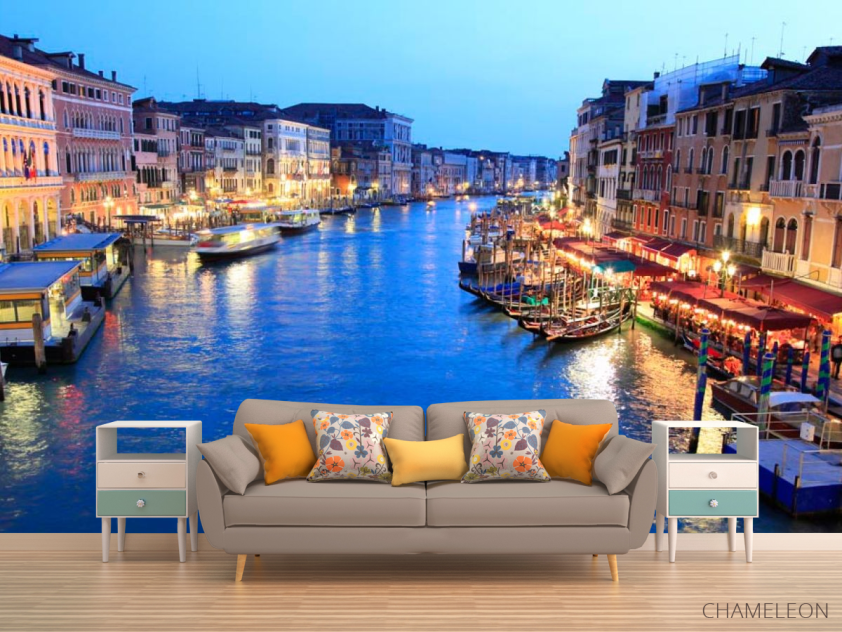 Фотообои Кафе у воды, Венеция - 1