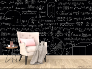 Фотообои Формулы на чёрном фоне - 4