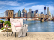 Фотообои каменный мост в мегаполисе - 4