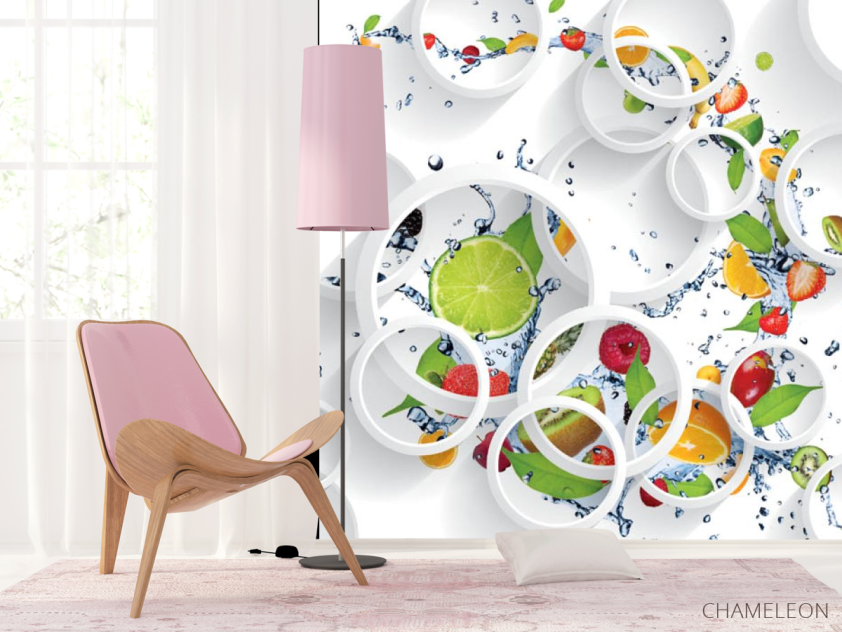Фотошпалери Фрукти, круги - 4