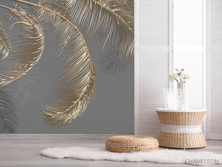 Фотошпалери Золоті пера - 2