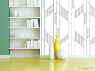 Фотошпалери панелі в стилі line art - 3