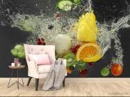 Фотообои Фрукты в воде - 4