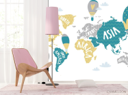 Фотошпалери Дитяча карта - 4