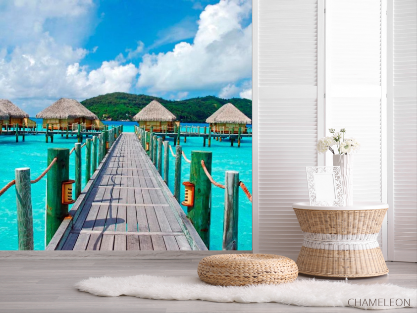 Фотошпалери Місток до хатам - 2