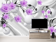 Фотообои розы, 3д фон - 2