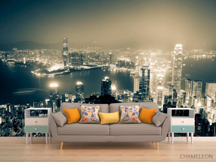 Фотообои Город вода ночь - 1