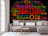 Фотообои Приветсвие на разных языках - 3