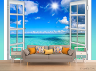 Фотообои Вид на море из окна - 1