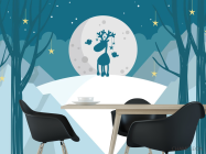 Фотошпалери Олень і дерева - 1