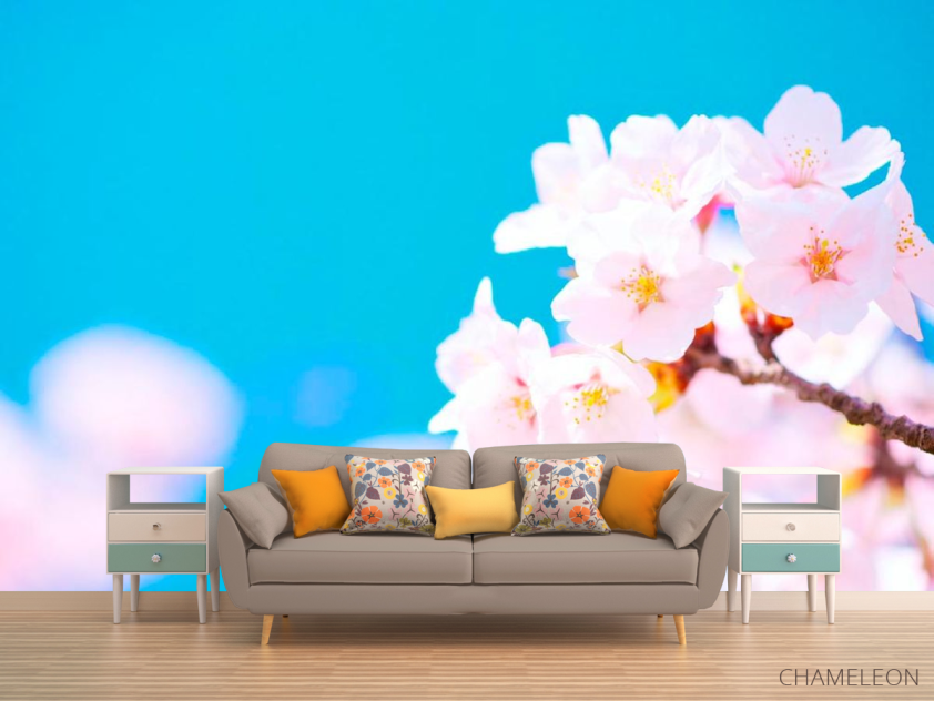 Фотообои Белые цветы в небе - 1