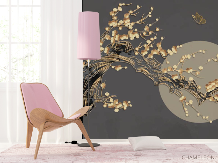 Фотошпалери місяць і гілка - 4