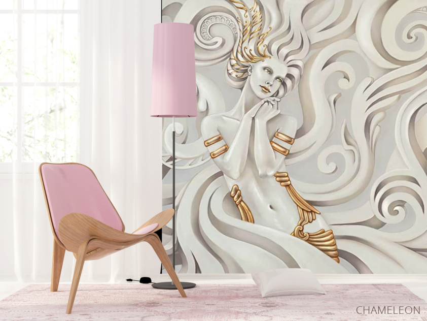 Фотошпалери дівчина 3д - 4