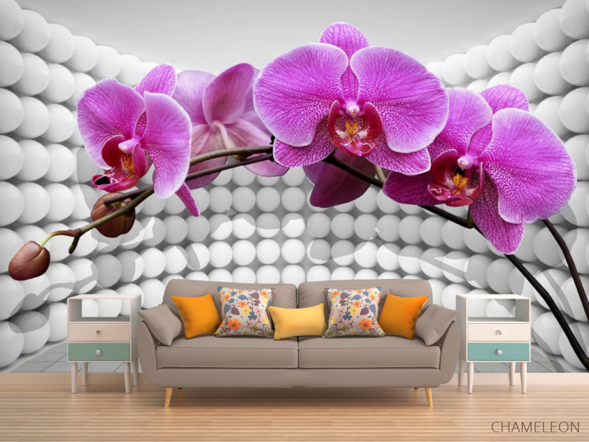 Фотообои 3д орхидея - 1