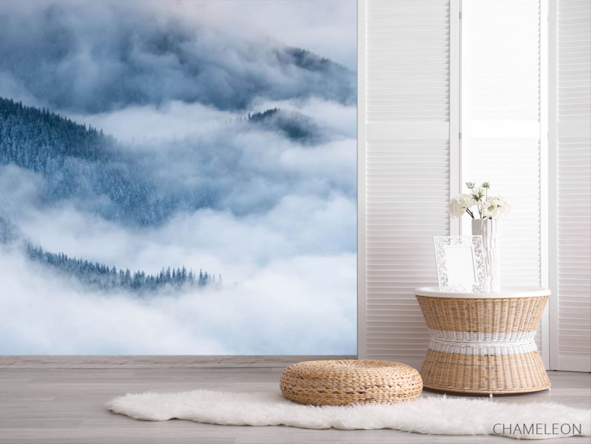 Фотошпалери Туманні гори і ялини - 2