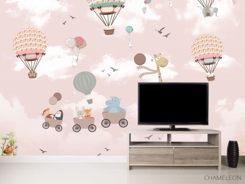 Фотообои Жирафик и воздушные шары - 2