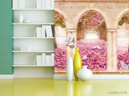 Фотошпалери Арка і рожеві пелюстки - 3