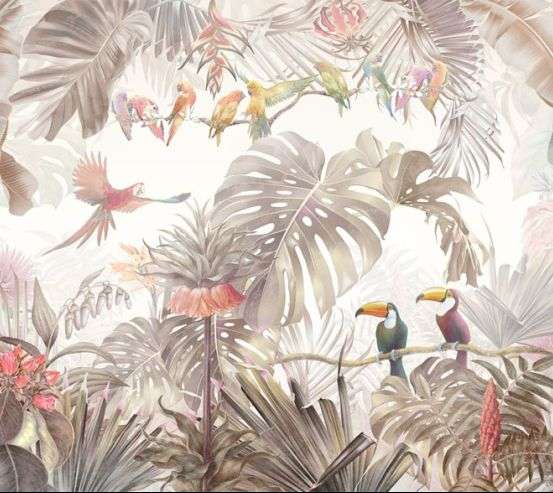 Фотообои Попугаи в тропиках Фотообои Попугаи в тропиках 32965