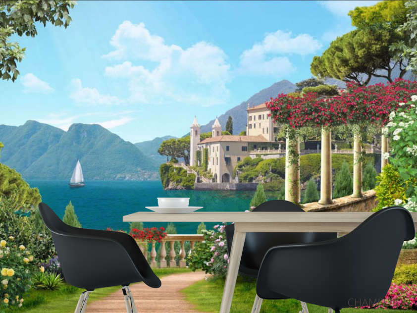 Фотошпалери Вид на комо - 1