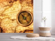 Фотошпалери Компас і карта - 2