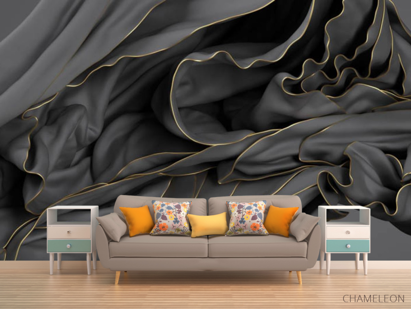 Фотообои Чорная абстракция 3д - 1